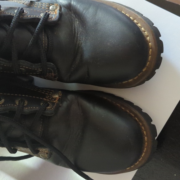 Vintage Y2K SKECHERS LARAMIE OIL RESISTANT Moto 90's BOOTS - Picture 3 of 8